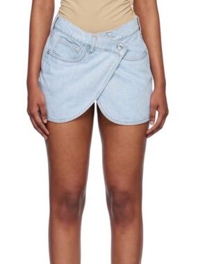 Coperni Light Blue Denim Mini Skirt